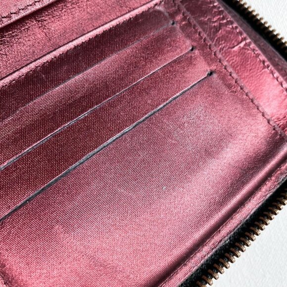 Vintage Jean Paul Goulthier Croc Skin Embossed Brown Zip Around Square Wallet - Picture 7 of 11